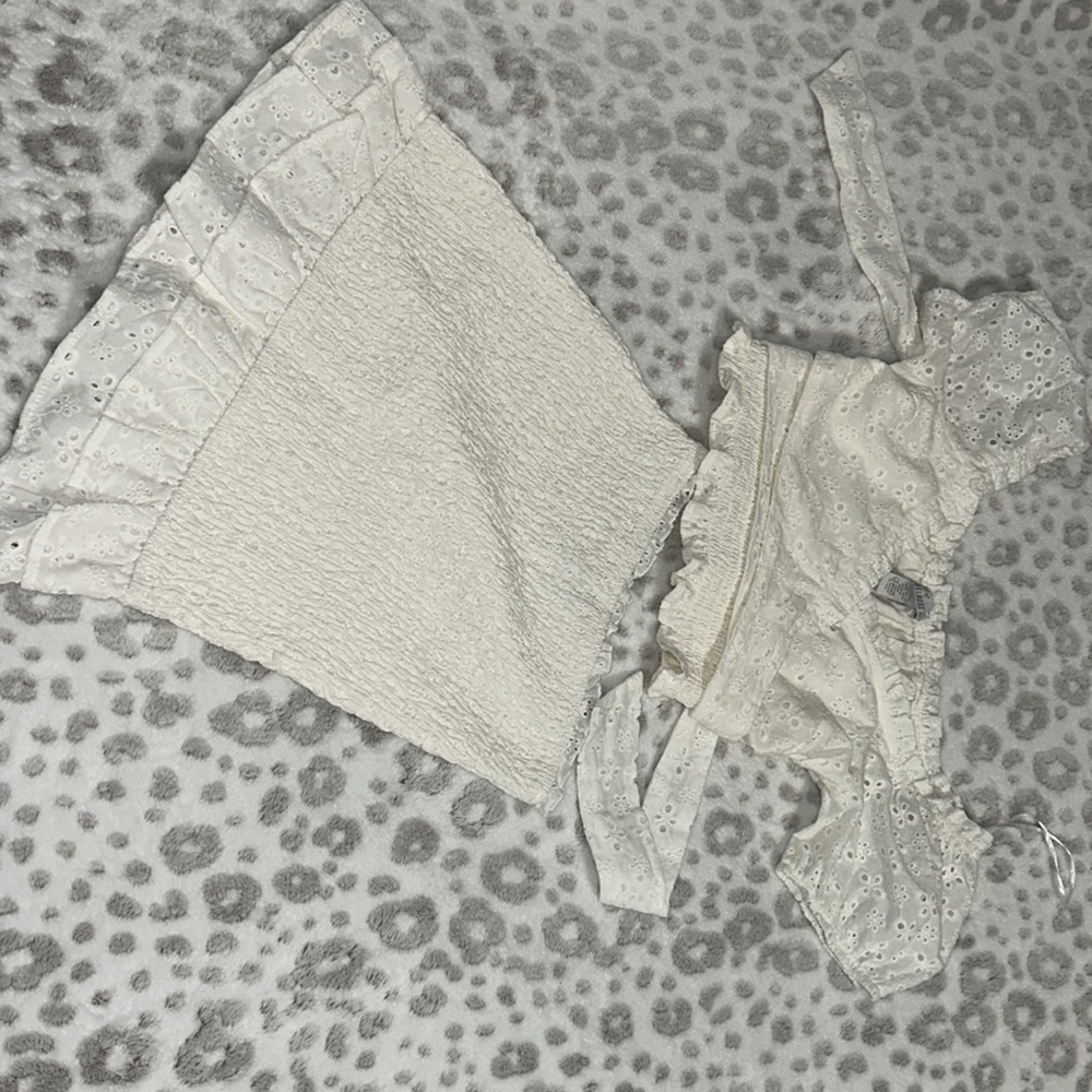 Smocked skirt set